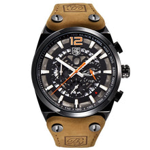 Load image into Gallery viewer, Men Fashion Casual Multifunctional Round Dial Quartz Luminous, Calendar, Hours/Minutes/Seconds Wrist Watch