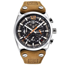 Load image into Gallery viewer, Men Fashion Casual Multifunctional Round Dial Quartz Luminous, Calendar, Hours/Minutes/Seconds Wrist Watch