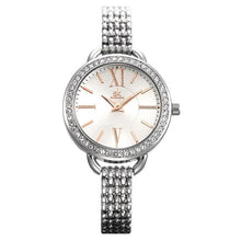 Load image into Gallery viewer, Women Fashion Round Analog Quartz Wrist 195mm Watch Bracelet Bangle Complete Schedule 9mm 30m Easy To Read