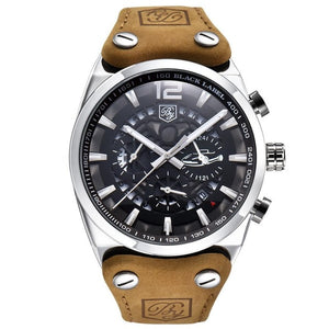 Men Fashion Casual Multifunctional Round Dial Quartz Luminous, Calendar, Hours/Minutes/Seconds Wrist Watch