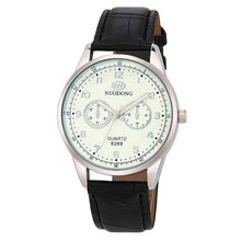 Load image into Gallery viewer, New Men Fashion Synthetic Leather Band Round Analog Quartz Wrist Watch Bracelet Complete Schedule Bangle