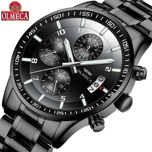 Men Business Casual Alloy Quartz Waterpoof 30 Meters Multifunction Watch Adjustable Date, Calendar, Waterproof